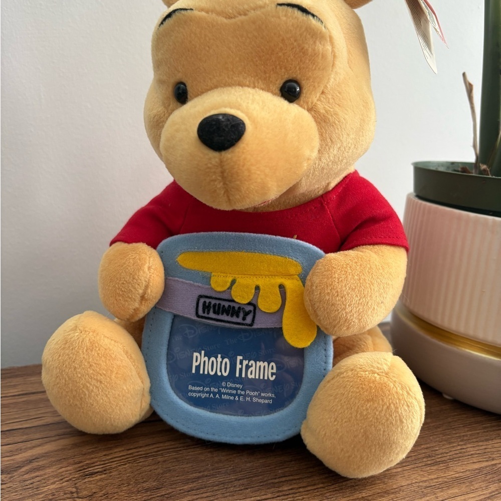 Disney Winnie the Pooh Plush Photo Frame – Disney Store – New With Tags